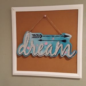 Dream Glitter Wall Sign